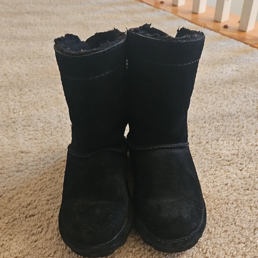 BearPaw Black Winter Boots - Picture 2 of 4